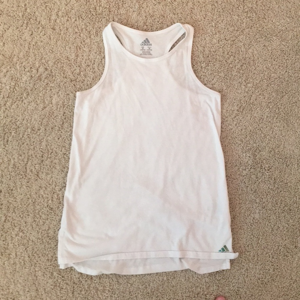White adidas tank top